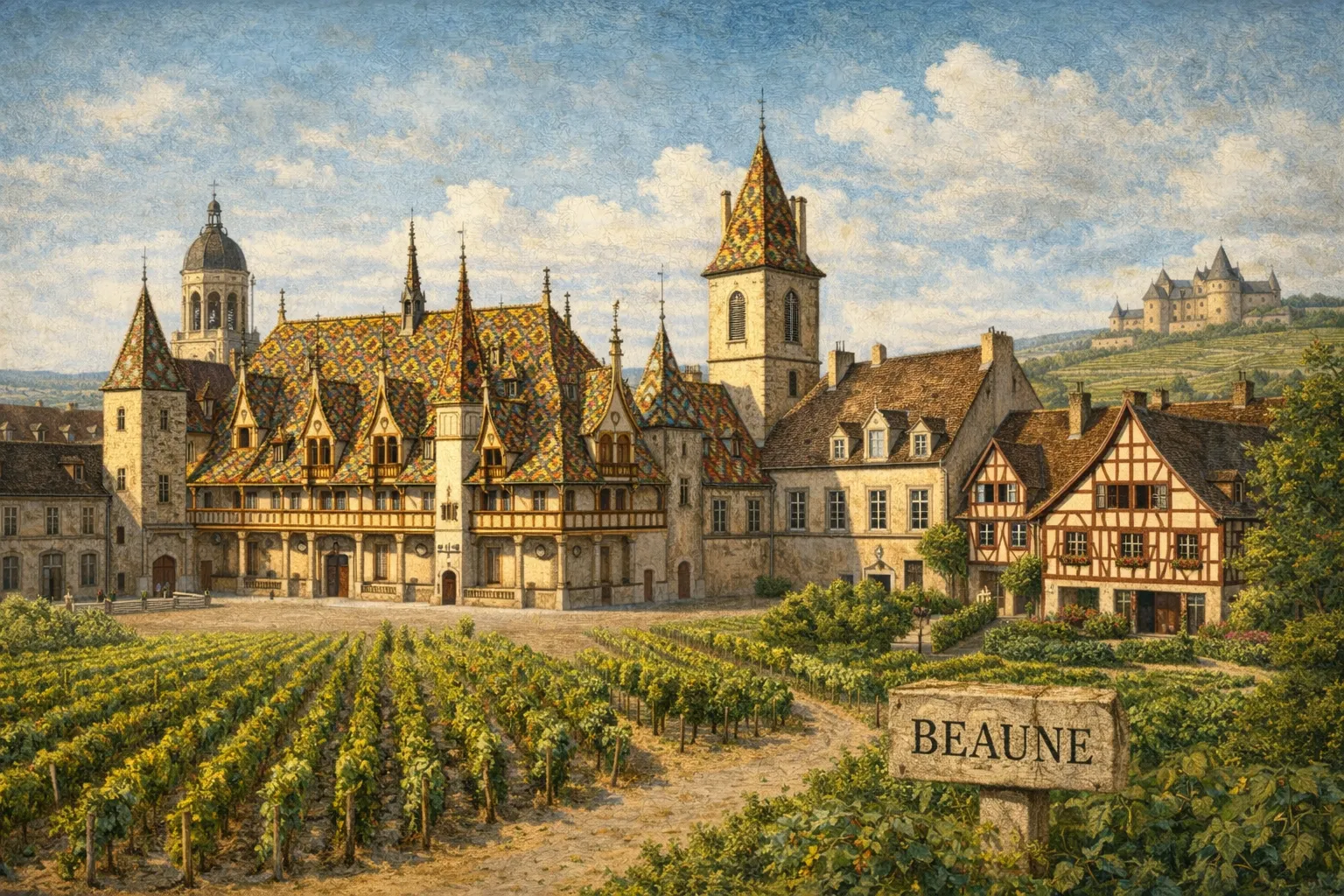 Ville de Beaune en Bourgogne
